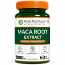 Pure Nutrition Maca Root (1000mg), 60 Veg Capsules | Multivitamin For Men And Women | Promotes Reproductive Health, Improves Energy & Enhances Performance