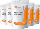 BulkSupplements.com Proszek Glukonianu potasu - Suplement potasu, Suplement mineralny - Bez glutenu, 600mg na jedną porcję, 5kg (11 funtów) (opakowanie po 5 sztuk)
