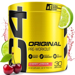Cellucor C4 Original Pre Workout Powder Cherry Limeade 124; Witamina C dla immunologicznego wsparcia 124; Bezcukrowa energia do treningu wstępnego dla mężczyzn i kobiet 124; 150mg kofeina + Beta Alanina + Kreatyna 124; 30 Służenie