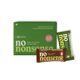 Cosmix No-Nonsense Protein Bar | Assorted Pack of 6 | 270g