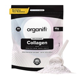 Organifi Collagen Proszek - Fuller Hair, Silger Nails, i Promienista Skóra - Uzupełnij i Odbudować swoje ciało - Gluten- Free, Dairy-Free, i Soy- Free Zhydrolizowane Multi Collagen Peptydy, 30 Służenia