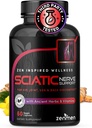 Sciatic Nerve Support Kapsułki - Zarządzanie Lower Back, Joint & Leg Issues - Vitamins B1, B6, B12 & Magnez z Natural Herbs - 60 Kapsułki Vegan, Trzecia strona Tested, 30 Day Supply, Made in USA