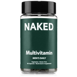 Nagi mężczyzn 's Multi - Daily Multivitamin for Men - A, C, E, Selenium, Cynk, Owoce i Super Zielone Ekstrakty i więcej, aby zwiększyć wsparcie immunologiczne - Gluten- Free i Vegetarian Codzienne witaminy - 60 Kapsułki