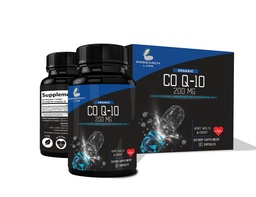 Badania Labs Advanced Absorption 200mg CoQ10 w / Black Pepper Extract. 90 Softgels. Organiczne, Gluten Free, Heart Health Support, Produkcja energii, Suplement przeciwutleniający