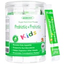 ZEBORA Dzieci Probiotyczne i Prebiotyki Proszek Wiek 3 + Wsparcie dla dzieci Digestic & Immune System z naturalnego źródła, Promotes Zaparcia Relief, Non-GMO, Gluten- Free, 30 Pakiety z 5 Miliard CFU