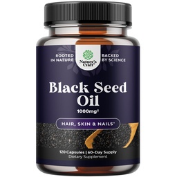 Kapsułki oleju z ziaren czarnych tłoczonych na zimno - Wegegan Nigella Sativa Czarny Kmin Nasienie Kapsułki z Omega 3 6 9 Przeciwutleniacze i Thymochinon do wzrostu włosów immunologiczne wsparcie wspólnego zdrowia i trawienia