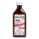 NaturesPlus Hema- Plex Liquid Iron, Mieszane Wisienki - 8.5 oz - Żelazo & Podstawowe składniki odżywcze - Wegan, Gluten Free - 25 Sługi
