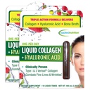 Applied Nutrition Liquid Collagen + Hyaluronic Acid - 10 Liquid Tubes, Pack of 2 - Skin & Nail Restoration - Mixed Berry Flavor - 20 Servings