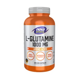Teraz sport Nutrition, L- glutamina, podwójna siła 1000 mg, Amino Acid, 240 kapsułki Veg