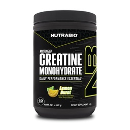 NutraBio Czysty zmikronizowany jednowodny suplement w proszku, Cytryna Burst, (300 g) - Wspiera masywną energię mięśni, odzysk i siłę - HPLC Tested Creatine w proszku suplement dla mężczyzn i kobiet