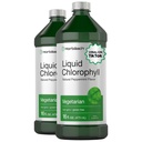 Horbäach Chlorophyll płynne krople 124; 100mg 124; 32 oz (2 x 16 oz butelek) 124; Natural Peppermint Flavor 124; wegetarianin, Non-GMO, Gluten suplement