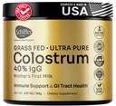 Premia Colostrum Supplement Najwyższa IgG dla Gut Health, Wsparcie immunologiczne i Odzyskiwanie Superfood, Anti-Age - Czysty Bovine Colostrum Powder - pierwsze mleko matki, 60 Służenie, Unflavored