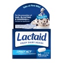 Lactaid Fast Act Laktoza Nietolerancja Kapsułki z Lactase Enzyme, Dairy Relief from Gas, Bloating & Biegunka, 9000 FCC Laktoza Nietolerancja Pigułki, 96 Indywidualne opakowania na podróż (96 x 1 ct)