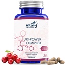 4- IN-1 URI POWER COMPLEX 1350mg - D Mannose, Żurawinka, Hibiscus, i Dandelion Herb - Naturalne Oczyszczenie pęcherza i Traktu moczowego 60 kapsułek - Specjalistyczne podejście do unikania UTI