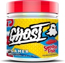 GHOST Gamer: Energy and Focus Support Formuła - 40 Służenia, Szwedzki ryb - Nootropics & Natural Kofeina na uwagę, Dokładność i czas reakcji - Wegan, Gluten- Free