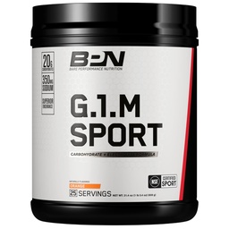 NAKŁAD BARE Wydajność NUTRITION, BPN G.1.M Go One More Sport, Endurance Training Fuel, Superior Carbohydrate & Electrolytes Powder Formula, Zmniejszone zmęczenie, Orange, 25 Służenie