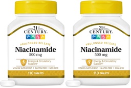21. Century Niacynamid 500 mg tabletki o przedłużonym uwalnianiu, 110- ilość (opakowanie po 2)