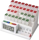 Medcenter Monthly Pill Organizer System 4 razy dziennie, 31 dni Pill Organizator Box z Talking Alarm Reminding System, Miesięczne Pill Box dla Daily Medication, Prezent dla mamy, Tata, Starsi