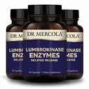 Dr Mercola Lumbrokinase Enzymes - Opóźniona formuła wydalania - Suplement diety dla układu sercowo-naczyniowego i wsparcia energetycznego - Non-GMO, Gluten- Free & Soy- 30 Kapsułki (30 Sług), 3 Pack