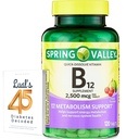 Witamina B12 Witamina B12 Rozpuścić tabletki Suplement diety 124; Witamina B12 2500 µg Witaminy 124; Witaminy B Witaminy 124; Witamina B12 Kompleks dla Kobiet i Mężczyzn 124; 120 Tablet Bandle z 45 Cukrzyca Lual