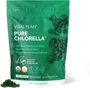 Plan Vital Pure Chlorella Tablets - Sun Urosły Chlorella Pyrenoidosa Suplement przez Dr. Bill Rawls w / rozbite ściany komórkowe - Chlorella organiczna w / Chlorofil, Cracked Cell Wall & No Fillers (1000 Tabs)