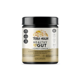 TERRA ORIGIN Zdrowy Gut Proszek (Honey Lemon) 124; 30- Służenie z L- Glutamina, Cynk, Glukozamina, Śliski Kora i więcej!