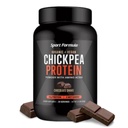 Sport Formuła Chickpea Białko w proszku, Organic and Vegan roślin na bazie białka, Wszystkie naturalne białka w proszku z esencjonalnych aminokwasów, aromat czekoladowy, tylko 2 netto węglowodory z 21 Grams Protein