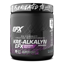 EFX Sports Kre- Alkalyn EFX Proszek 124; pH Prawidłowe Kreatynowy jednowodny proszek Suplement do proszku 124; Siła, Wzrost mięśni i wydajność 124; 110 Służenie (niebieski mróz)