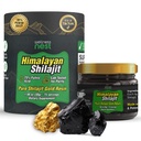 Wellness gniazdo Gold Grade Pure Himalayan Shilajit Resin: Ostateczna moc dla mężczyzn i kobiet - 24k Gold, 75% + kwas Fulvic, Lab Test Report Zawarte - 30g (1 Pack), 75 Sługi