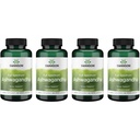 Swanson Ashwagandha Powder Supplement - z Ashwagandha Root do promowania odciążenia i energii - Ayurvedic Supplement for Natural Wellness (100 kapsułki, 450mg każdy) 4 opakowania