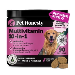 Multivitamin Dog Supplement, Glukozamina chondroityna dla psów, Probiotyki, Omega Fish Oil, Dog Supplements & Vitamin, Witaminy dla skóry i Coat alergie, (Masło orzechowe 90 ct)