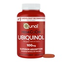 Qunol Mega Ubichinol CoQ10 100mg, Superior Absorption, Opatentowana woda i tłuszcz Rozpuszczalny Forma naturalnego suplementu koenzymu Q10, Przeciwutleniacz do Zdrowia Serca, 120 Liczba (Opakowanie 1) Softgels