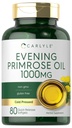 Carlyle Wieczór Primrose Oil Kapsułki 1000mg 124; 80 Softgels 124; Cold Pressed Supplement Supplement