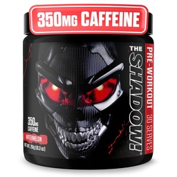 JNX SPORTS The Shadow! 350mg kofeiny Hard Core Precuting - Arbuz 30 Służenia do 124; Energia elektryczna, Skupianie umysłu i nadludzkie siły dla mężczyzn i kobiet