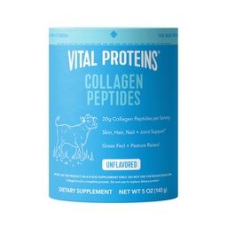 Vital Proteins Collagen Peptydy Proszek Suplement do skóry paznokci wspólnego zdrowia lub wsparcia - Zhydrolizowany Kolagen - Unflavored, 7 Służenia