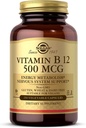 Solgar Witamina B12 500 µg, 250 Kapsułki wegetatywne - Energia Metabolizm - Wsparcie układu nerwowego - Promotes Heart Health - Non-GMO, Wegan, Gluten Free, mleczne, Kosher, Halal - 250 Sług