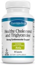 Euromedica Zdrowy Cholesterol i Triglicerydy - 60 Kapsułki - Klinicznie badany Amla - Podtrzymuje Zdrowy poziom HDL i Triglicerydów - Non-GMO, Wegan, Kosher - 30 Służenie