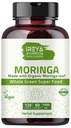 Kapsułka Moringa 1000 mg (120 kapsułek), Kapsułki w proszku Moringa wykonane z organicznego proszku Moringa Leaf 124; Nie-GMO Whole Green Super Food Nutrition 60 Dni dostaw
