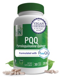 Zdrowie Thru Nutrition PQQ 20mg 30 Służenia Pyrrolochinolina Quinone jako PureQQ Biogeneza 124; Promotes Mitochondrial Biogenesis 124; Certyfikowany wegan 124; Non-GMO Gluten Soy Wolne kapsułki 124; Czyste etykiety PQQ Suplement