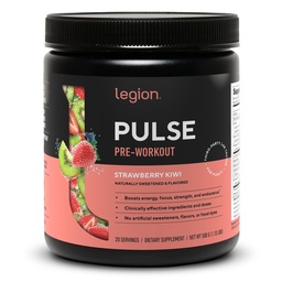 LEGION - All Natural Nitric Oxide Precuting Drink to Boost Energy, Creature Free, Natural Sweetened, Beta Alanine, Citruline, Alpha GPC (Truskawka Kiwi)