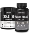 Jacked Factory Stwórczy jednowodny proszek 150g - Suplement do kreacji dla wzrostu mięśni, Zwiększona siła & Essentials Muscle Builder - Daily Muscle Builder z PeakATP (30 kapsułki)