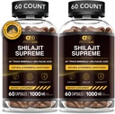 SKUTECZNOŚĆ NUTRA Pure Shilajit Kapsułki dla mężczyzn i kobiet - Pure Himalayan Shilajit dla mężczyzn i kobiet - Wysoka jakość minerałów śladowych i kwasu Fulvic - 10000mg Autentycznego ekstraktu Shilajit na serwowanie (120 Count)