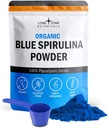 Lone Star Botanicals Organic Blue Spirulina Powder - 100% Pure Blue-Green Algae, No Fishy Smell, Vegan Superfood for Smoothies & Drinks, Non GMO, Gluten-Free, Vegan