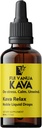 Fidżi Vanua Kava Relax ™, Pure Kava Kava Suplement Kava z właściwości kojące, Infused with California Poppy, Chops, Skullcap & Passionflower, Płynne krople do uspokajania i odwijania