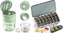 Pill Organizer 3 Times A Day - GloDeals Weekly Pill Organizer 3 Times A Day, Large Pill Box 7 Day Medicine Organizer Pill Case, Pill Container Holder, Daily Pill Box 3 Times A Day, for Vitamin, White