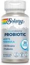 SOLARAY Mycrobiome Probiotic Men 's Formula, Probiotyki dla mężczyzn, Gut Health, Trawienie, Immune Function & More, 20 Miliard CFU Mens Probiotic, 24 Szczepy Plus Prebiotyczne, 30 Sługi, 30 VegCaps