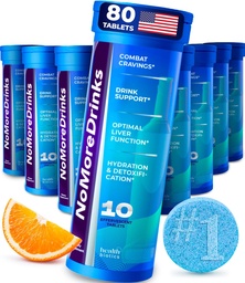 NoMoreDrinks Anti Alcohol Craving Supplement Equipment 124; Liver Detox & Combat Crages Equipment 124; Energy Support Alcohol Replacement Drink Equipment 124; Organic Milk Thistle Supplement & Dandelion Root & 5HTP Equipment 124; (80) Energy Pills