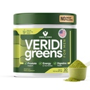 Veridi Zielone dla mężczyzn 40 + 124; Codzienne Superfood Zielone Proszek dla Prostate Health, Hormon & Wsparcie energetyczne 124; Premium USA Miesza się z Spirulina, Saw Palmetto, Cynk & Enzymy