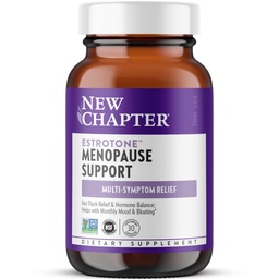Nowy rozdział Suplement do Menopauzy - Estroton Herbal Hormone- Równowaga Mieszanka z Black Cohosh w celu zmniejszenia Gorące błyski & nocne poty - 30 ct Kapsułki wegetariańskie
