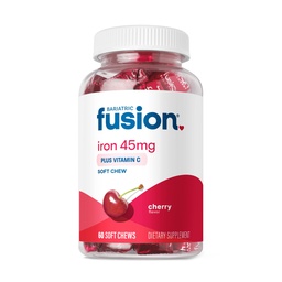 Bariatric Fusion Żelazo Suplement dla Kobiet Anemia 124; Żelazo do żucia z Witaminą C 124; Cherry Flavored Soft Chew 124; Delikatny na Stomach Żelaza żelaznego dla Kobiet i Mężczyzn 124; Gluten Free Between 124; 60 Hrabia